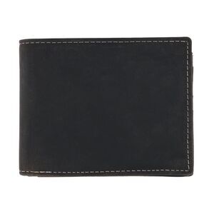 CTM Men's Leather Expandable Bill Slot Bifold Wallet
